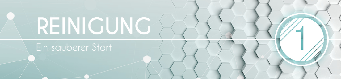 Schritt 1 - Reinigung